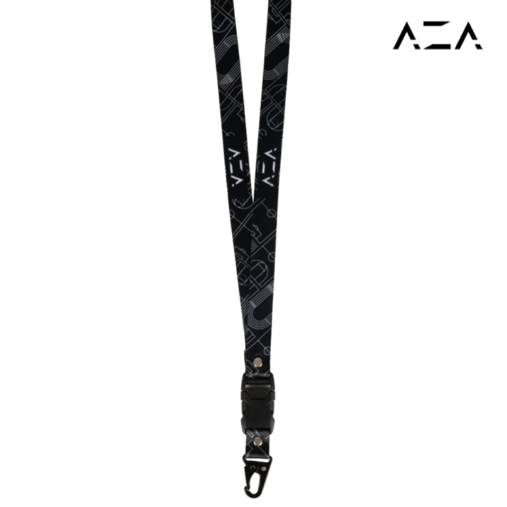 

AZA Line Art Lanyard - Black
