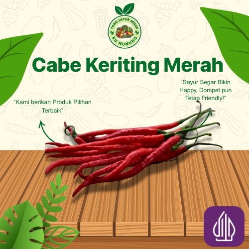 

Cabai Keriting Merah fresh Instan/sameday