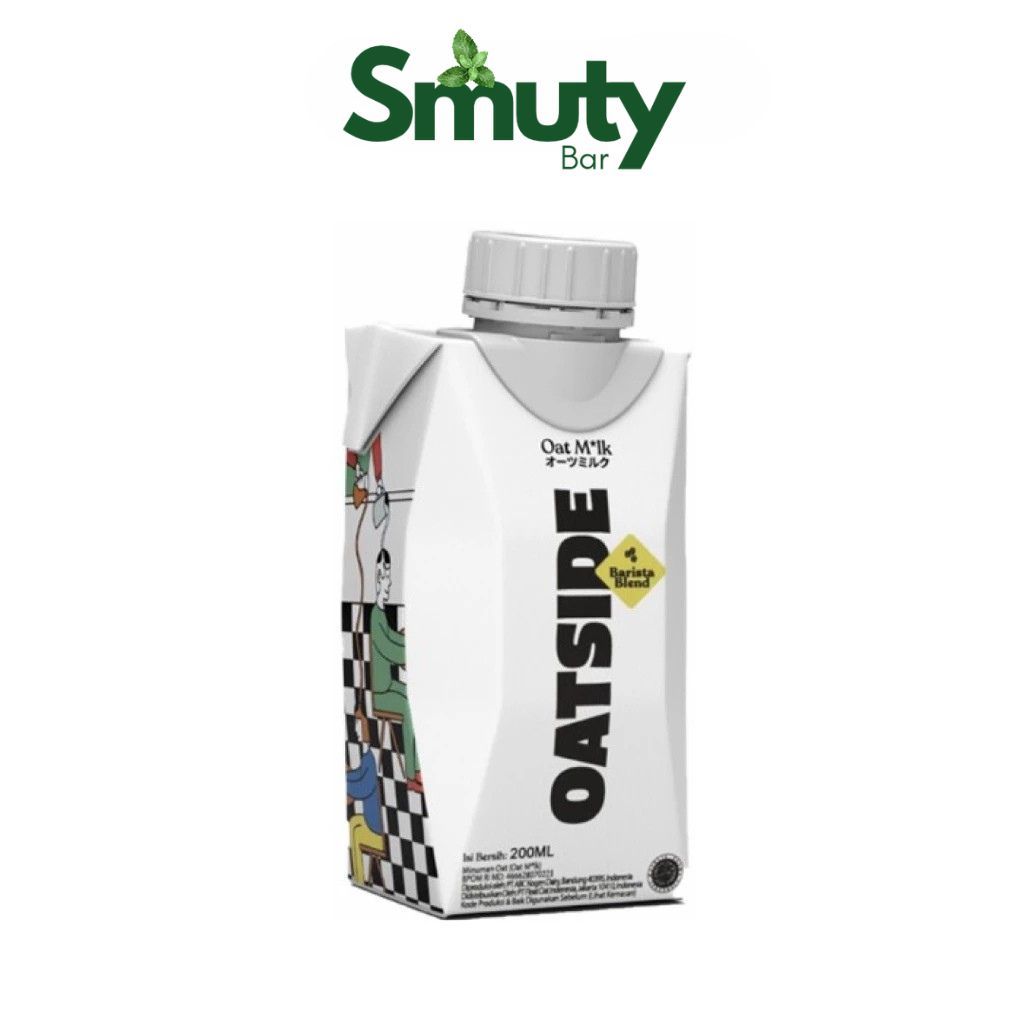 

OATSIDE Mini Cap Oat Milk Barista Blend 200ml (Kemasan Tutup Botol) | Susu Oat