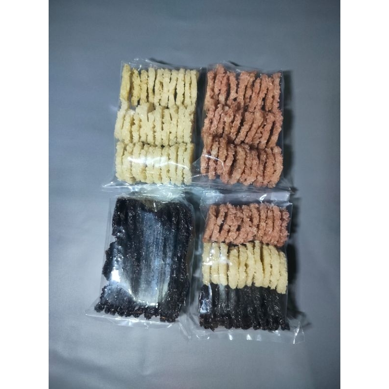 

rengginang mentah renyah gurih rasa bawang terasi dan ketan hitam isi 30pcs gratis bubble wrap dan kardus