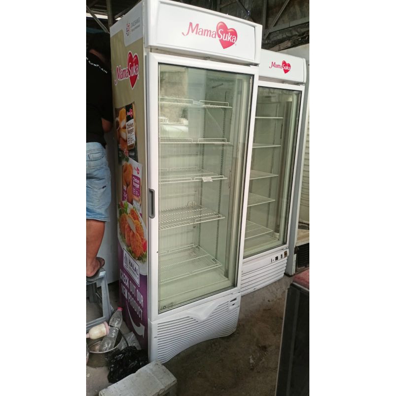 SECOND/BEKAS UPRIGHT FREEZER GLASS DOOR 1 PINTU GEA