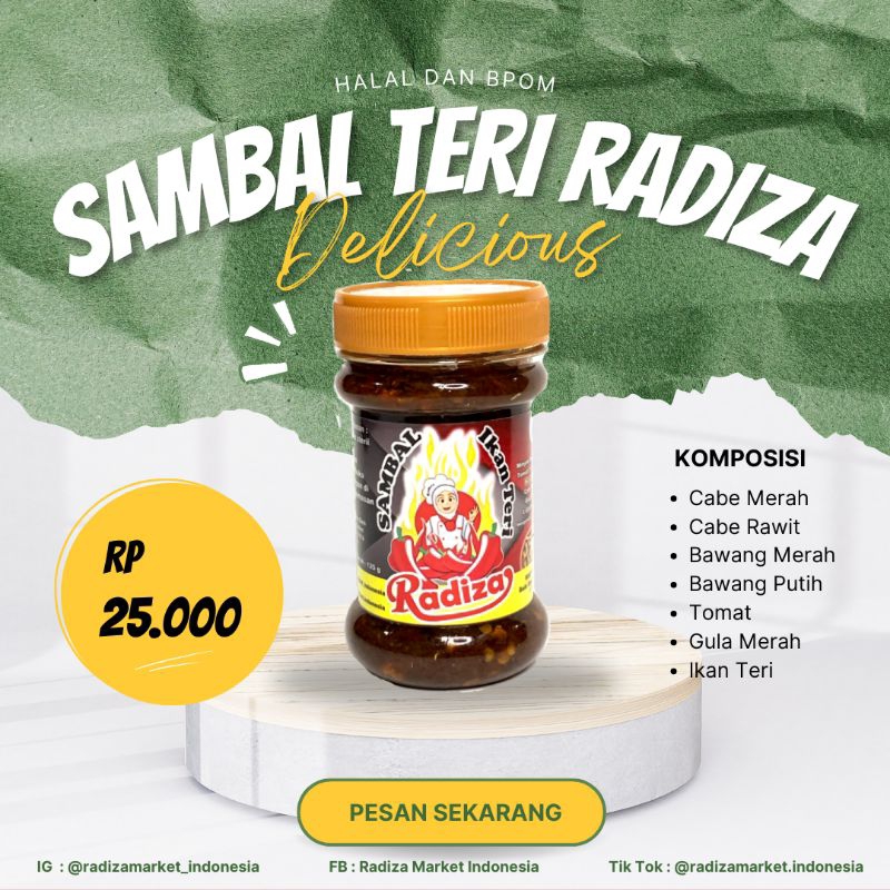 

Sambal Ikan Teri Radiza - Sambal Viral Radiza