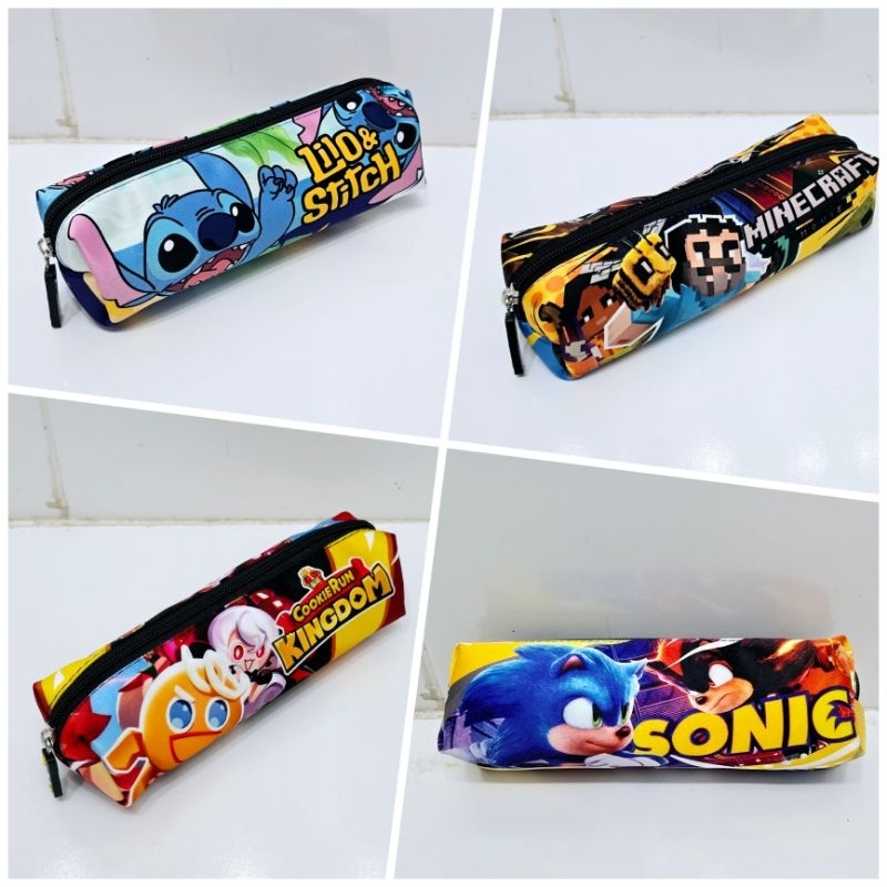 

RB Pencil Case Pouch/Dompet Kotak Pensil SONIC THE HEDHEHOG-COOKIE RUN KINGDOM-MINECRAFT