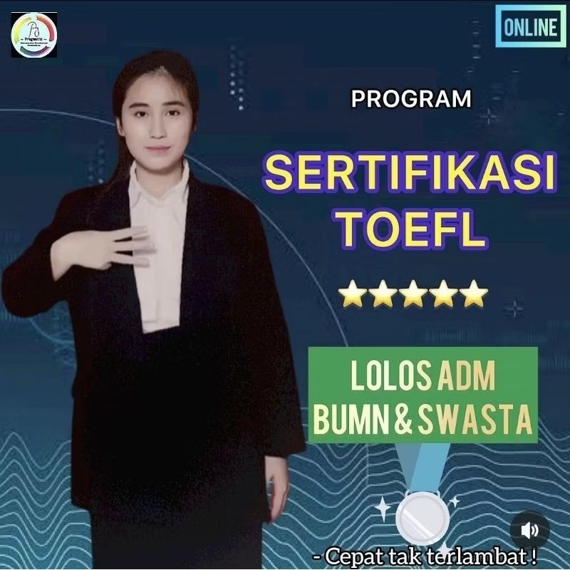 EPT/ PBT TOEFL CERTIFICATE 100% RESMI