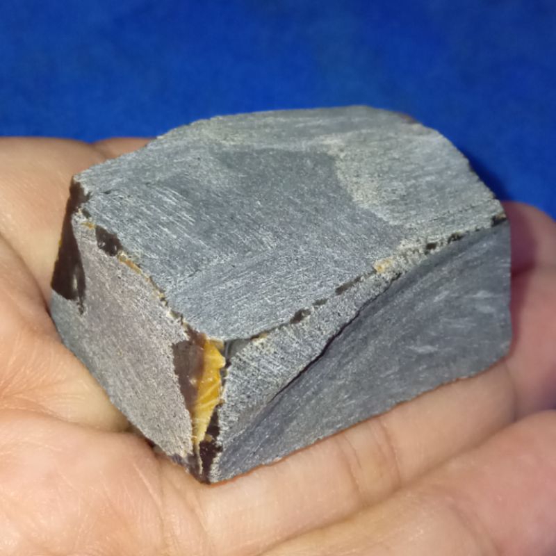 Original Batu Kotakan Kecubung Wulung Hitam Pekat Tembus Merah Asli Baturaja Sumatera