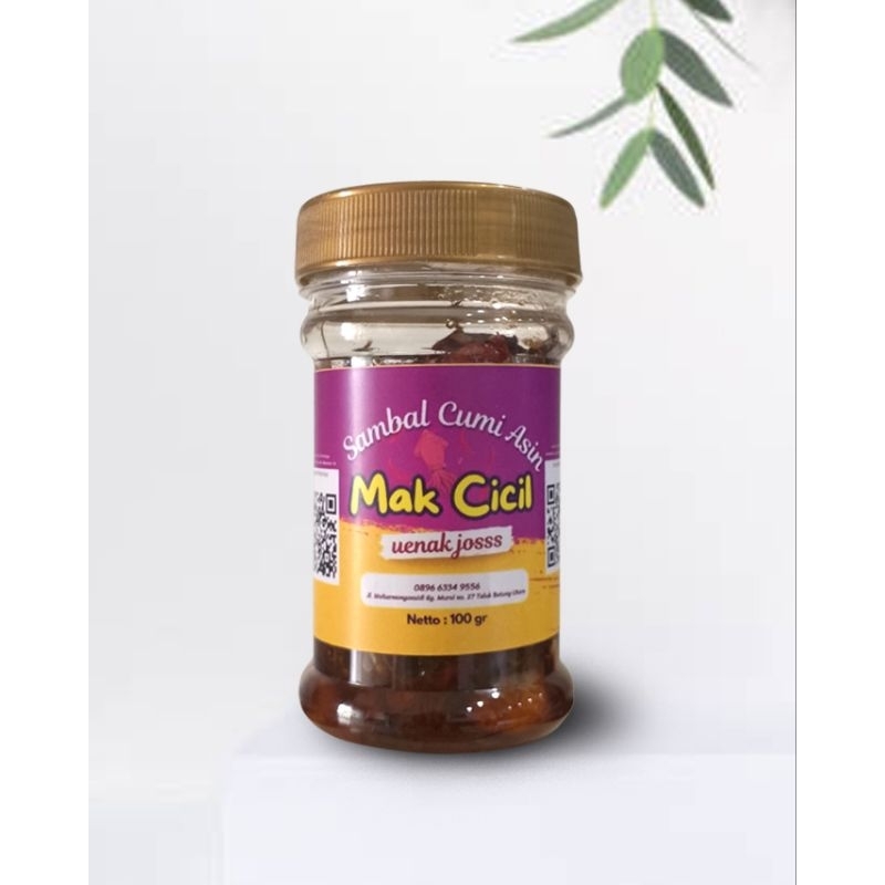 

sambal Cumi asin Mak Cicil
