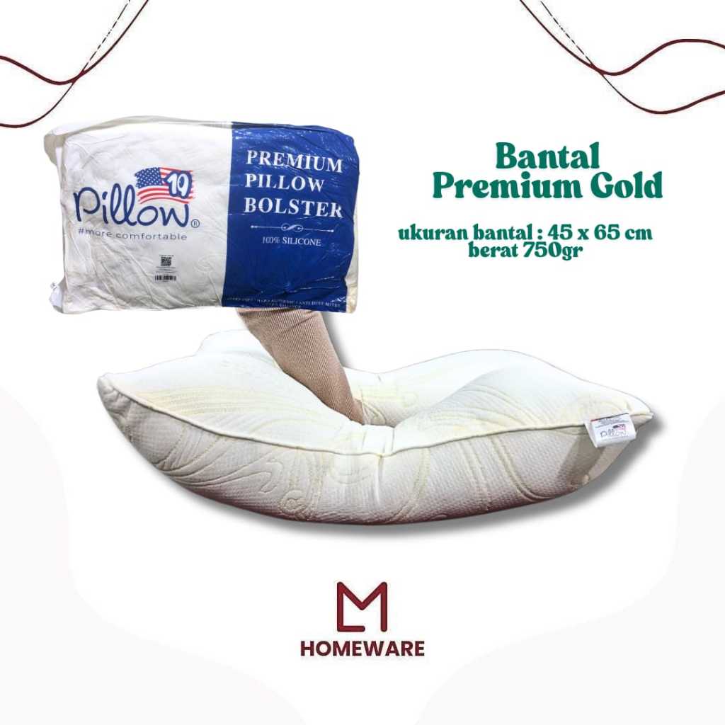 BANTAL PILLOW SILICONE 100% / BANTAL GULING LITE PREMIUM / BANTAL/GULING PILLOW109 / Bantal Kepala /