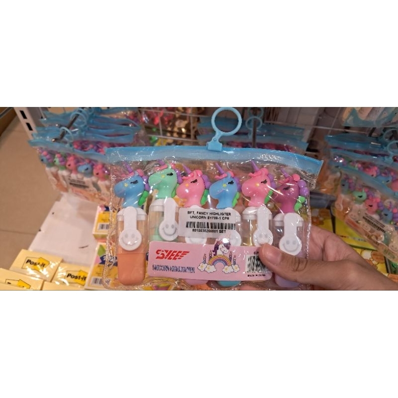 

Mini Highlighter Unicorn (6 warna/set)