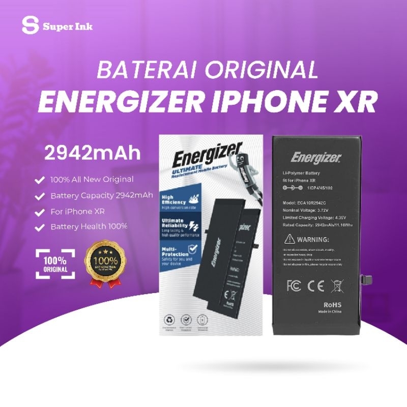 Energizer Baterai IPhone XR - Original Battery Replacement