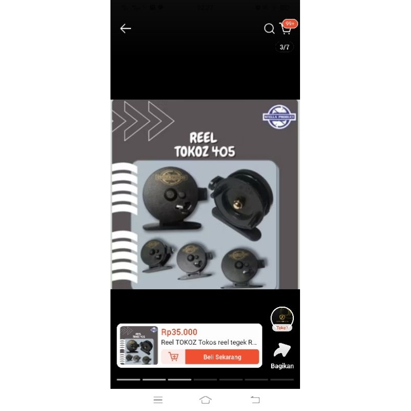 5 pcs Reel TOKOZ Stella Tokos reel tegek Rell Tokos reel Stella Tokos kerekan tokos gulungan senar p