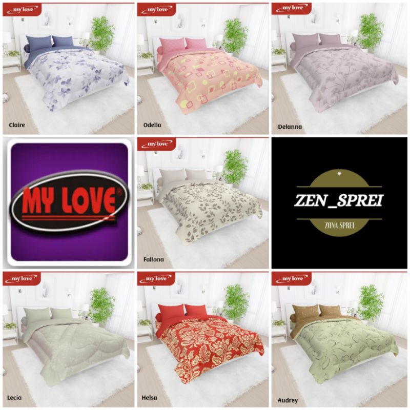 MY LOVE ORIGINAL - Bedcover all new my love bedcover only tanpa sprei