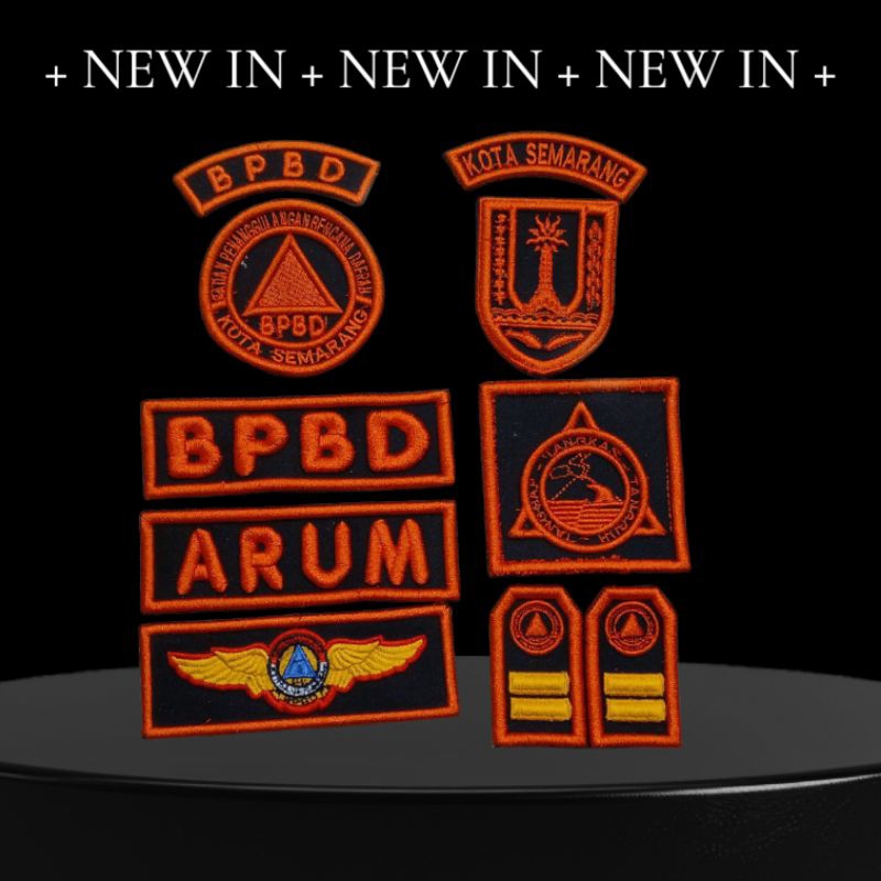 BORDIR TIMBUL 3D LOGO BPBD TERBARU