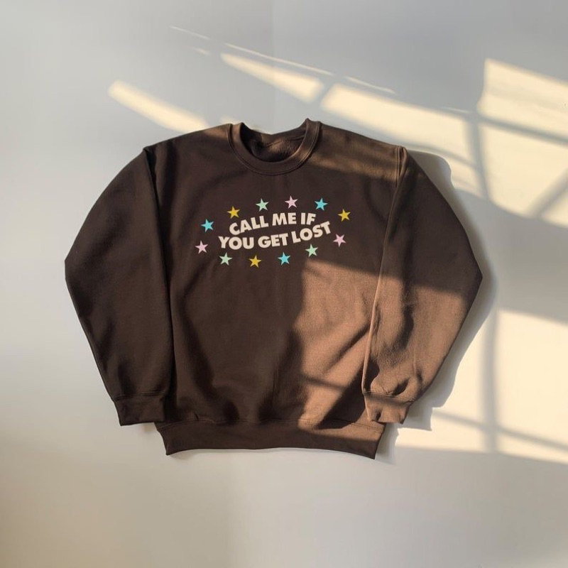 Tyler Call Me If You Get Lost Crewneck Dark Brown