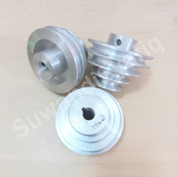 puli pulley susun untuk dinamo penggerak bor duduk 16mm