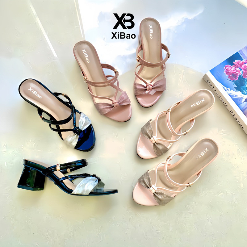 Sandal Wanita Heels Hak Tahu Pita 5 CM Modis Elegant Terbaru