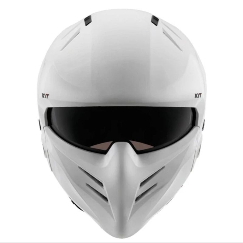 HELM KYT BALLISTIC WHITE MODULAR SPORTY TOURING