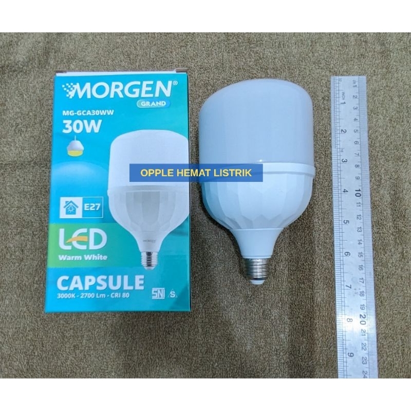 Lampu Led Morgen 30Watt Cahaya Kuning 3000k Bergaransi 1 Tahun