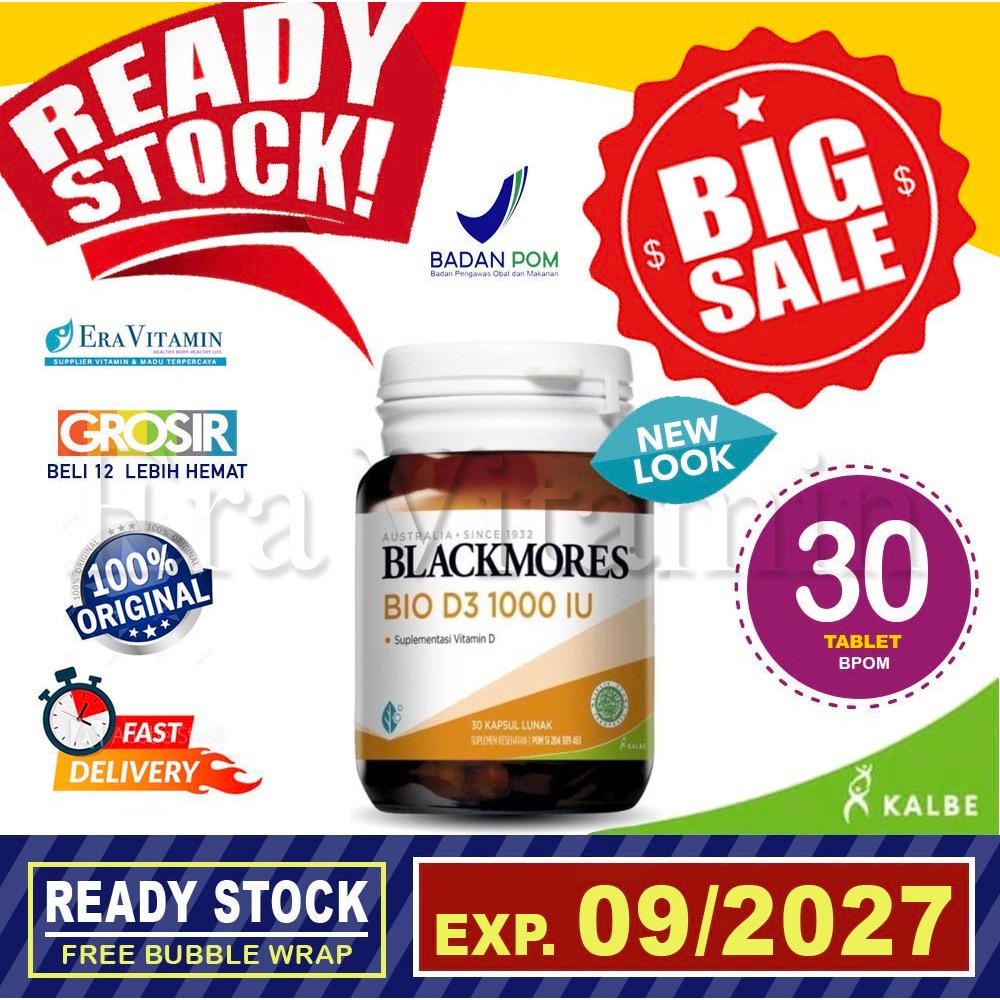 Blackmores Bio D3 1000 IU - isi 30 Suplemen Vitamin D Kalbe