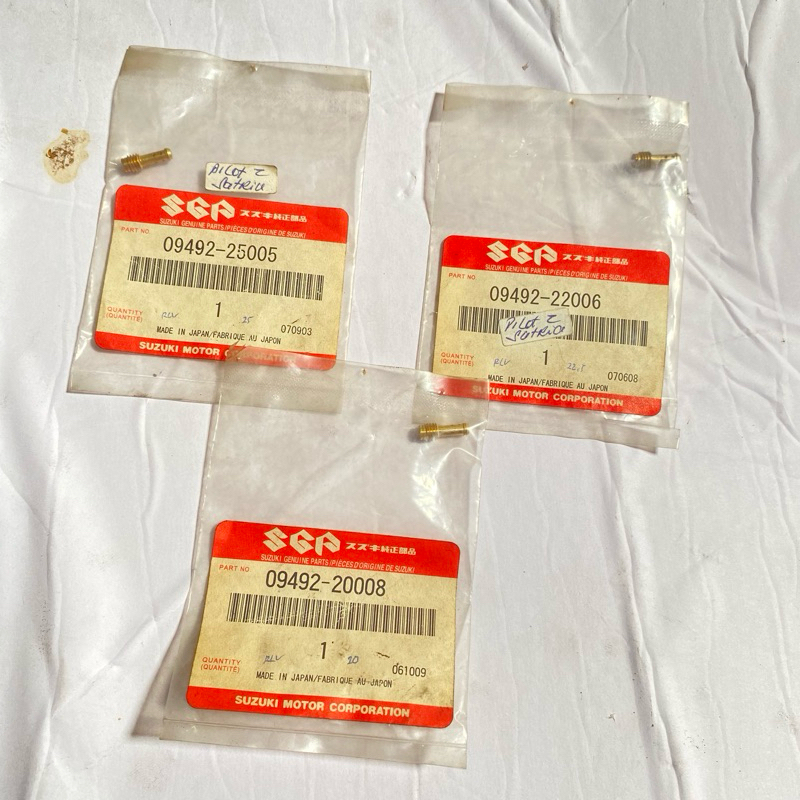 spuyer pilot jet karburator Suzuki satria 2tak RGR rc110 ts100 ts125 trs gp100 original  ukuran 20 2