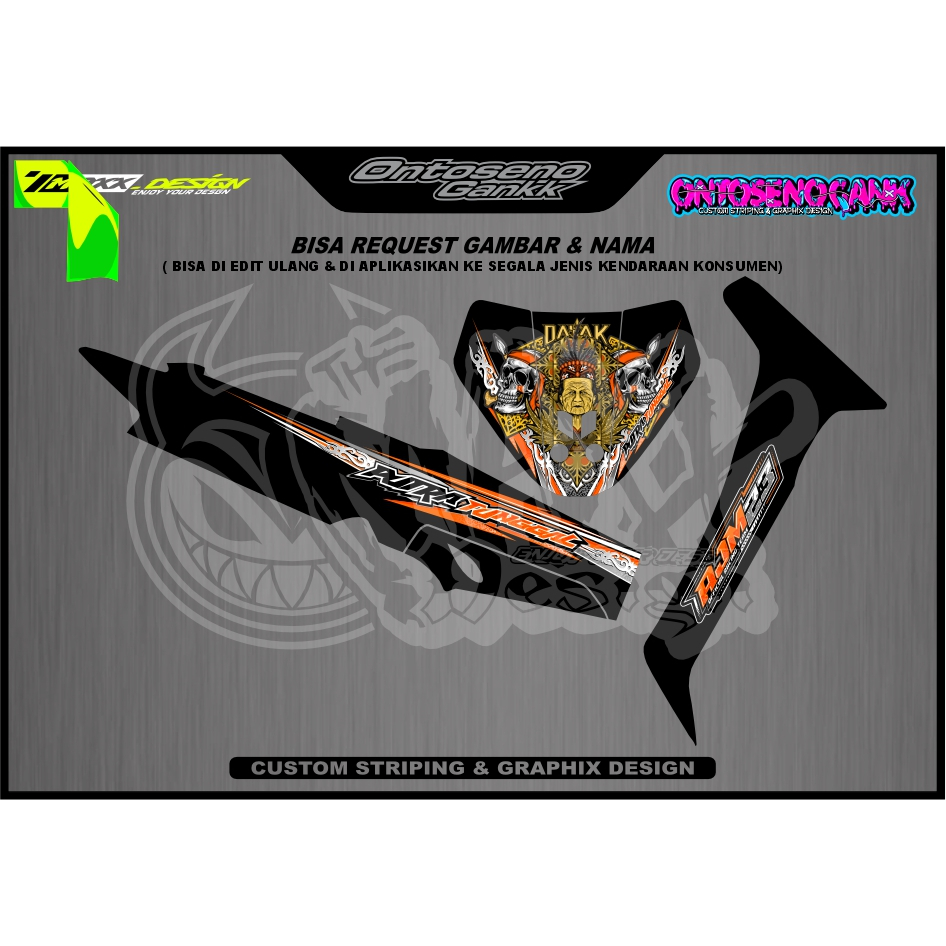 striping vario kzr - vario led old konsep arai koi