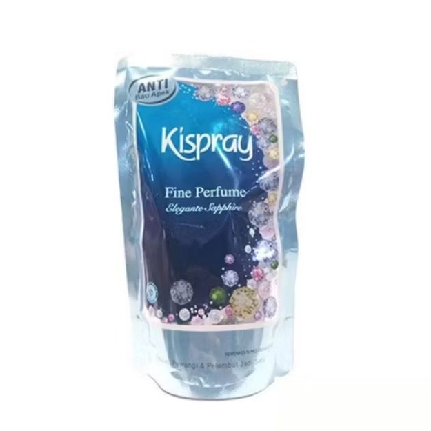 Kispray Fine Perfume Elegante Sapphire Refill 200ml 200 ml - Biru Pouch Isi Ulang France Parfume Sen
