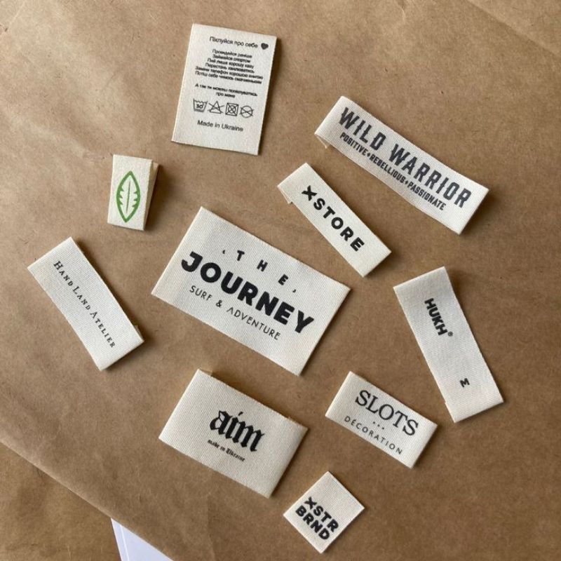 

100pcs free cutting label katun halus label custom free design