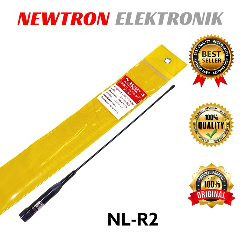 Antena Mobil NL-R2 Nagoya Dualband VHF UHF NLR2 Compatible untuk Radio Rig Kenwood ICOM Alinco Yaesu