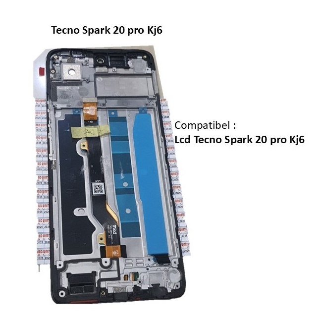 Lcd Tecno Spark 20 pro Kj6 lcd plus frame spart 20pro original