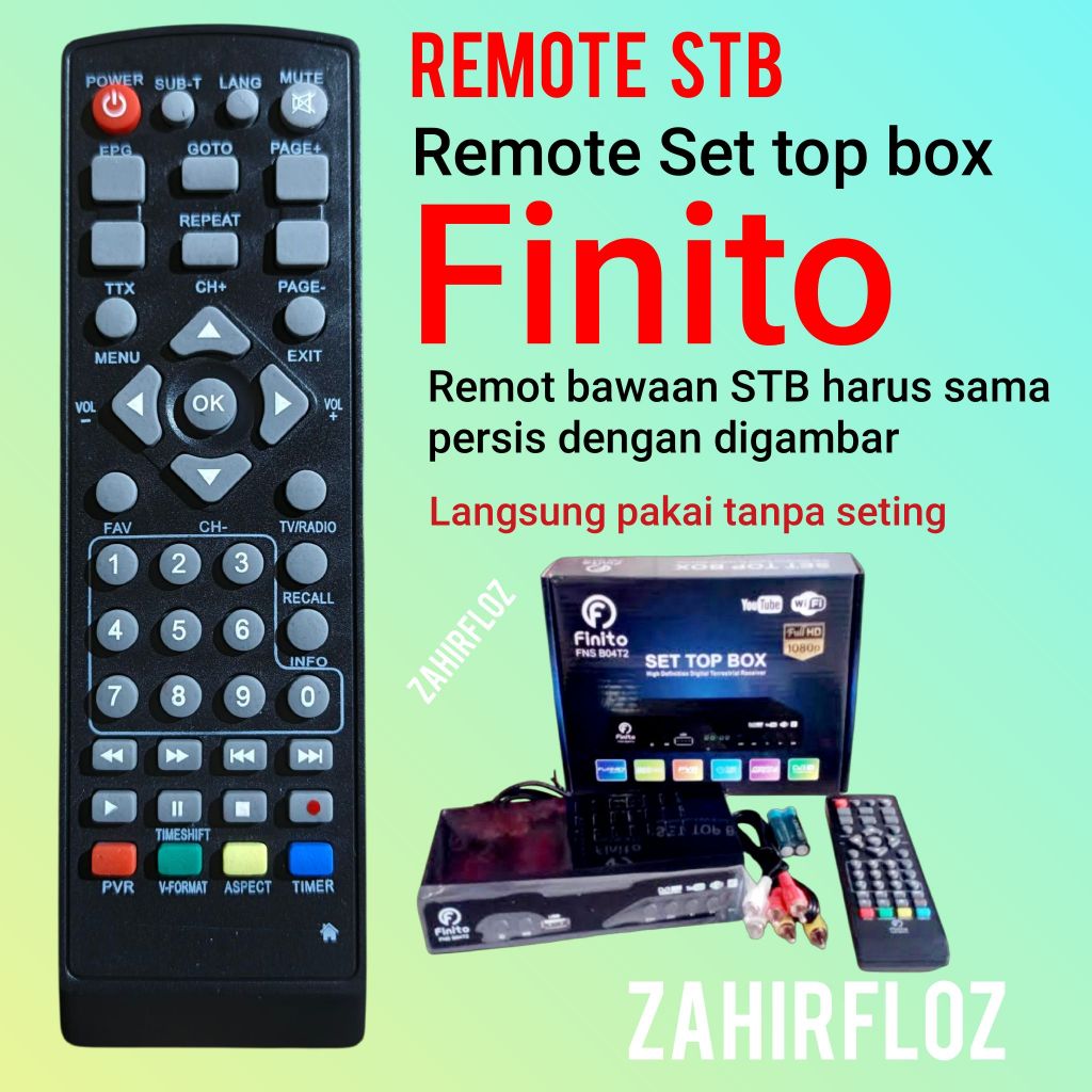 Remote set top box stb finito