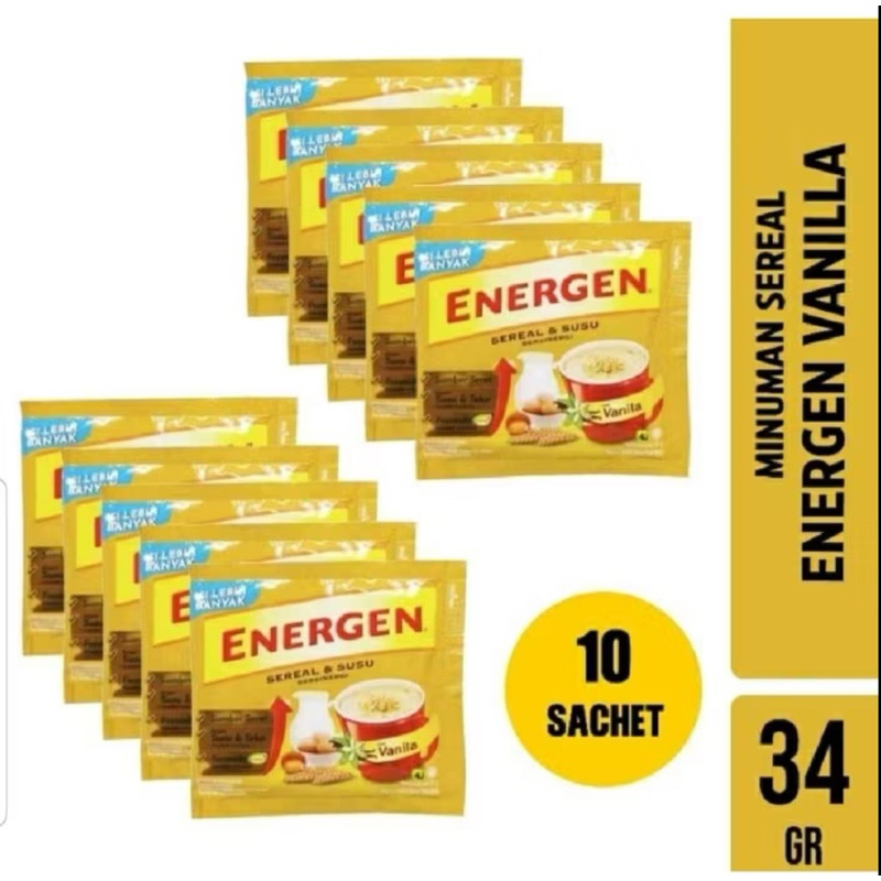 

Susu Sereal Energen Vanila 1 Renceng Isi 10Pcs