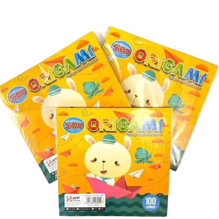 

Kertas lipat Origami SIDU Berbagai Ukuran 12X12 / 14X14 / 16X16 CM / 2 Sisi Warna