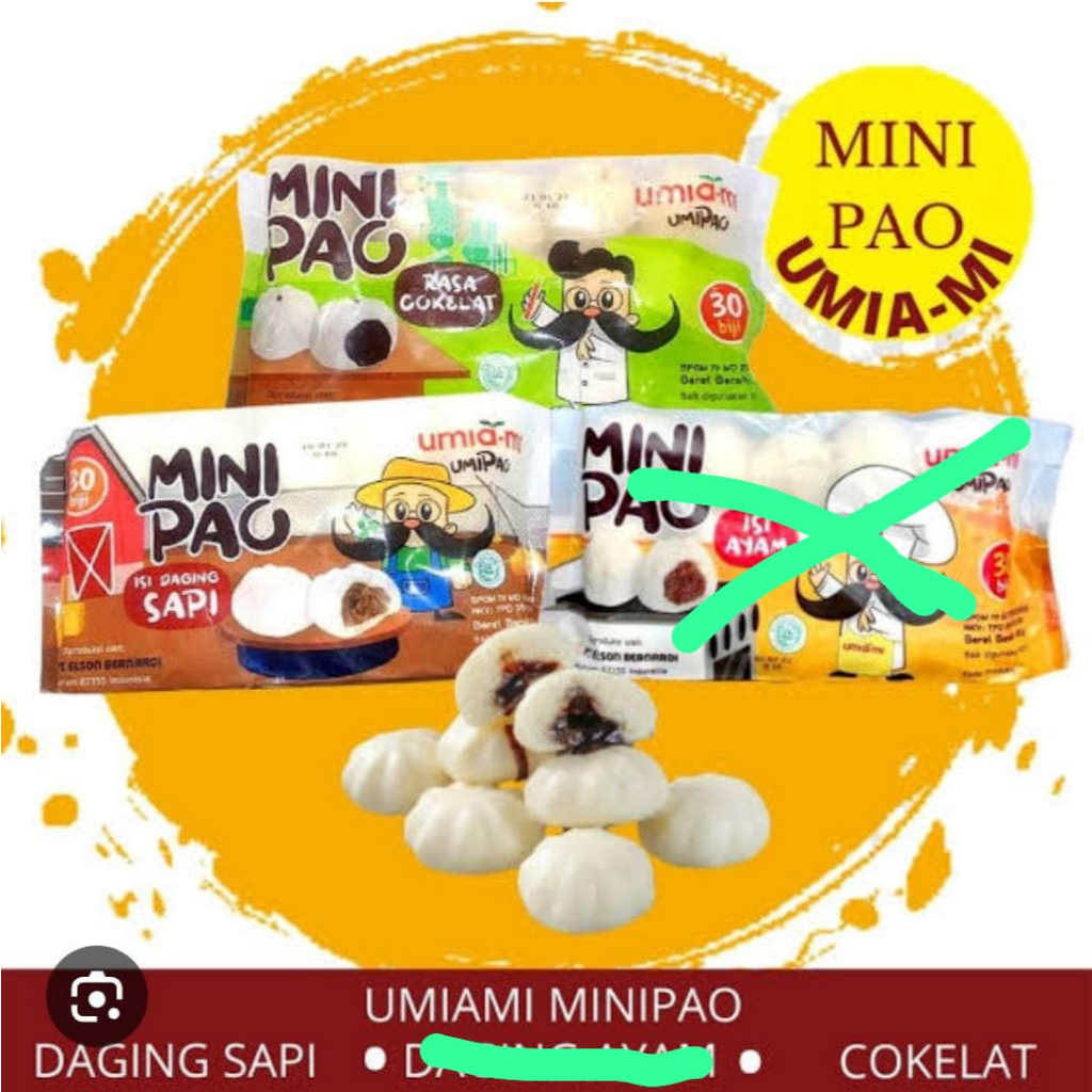 

minipao coklat / bakpao mini / minipao daging