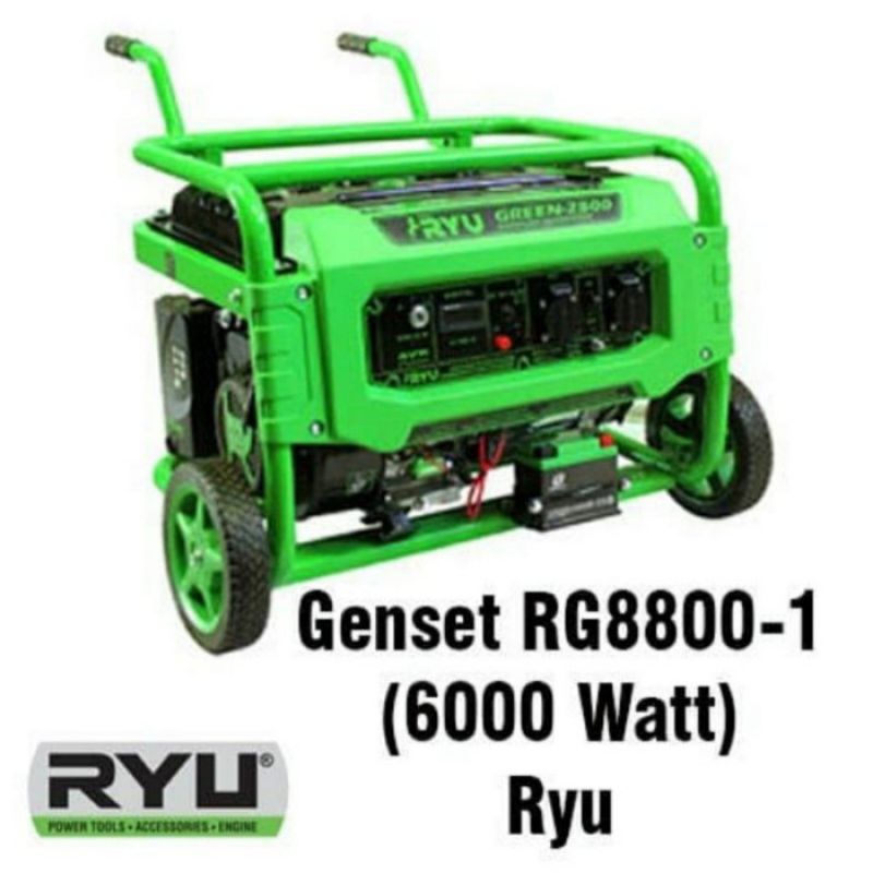 MESIN GENSET 6.500 WATT RYU (RG 8800-1)
