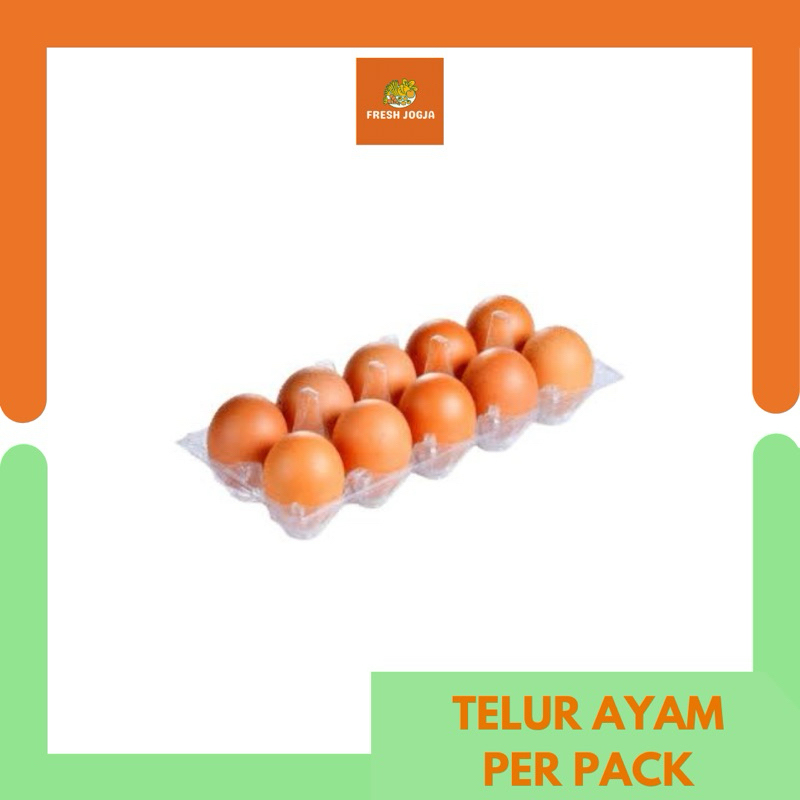 

Telur Ayam Negri per Pack isi 10pcs | Fresh Jogja