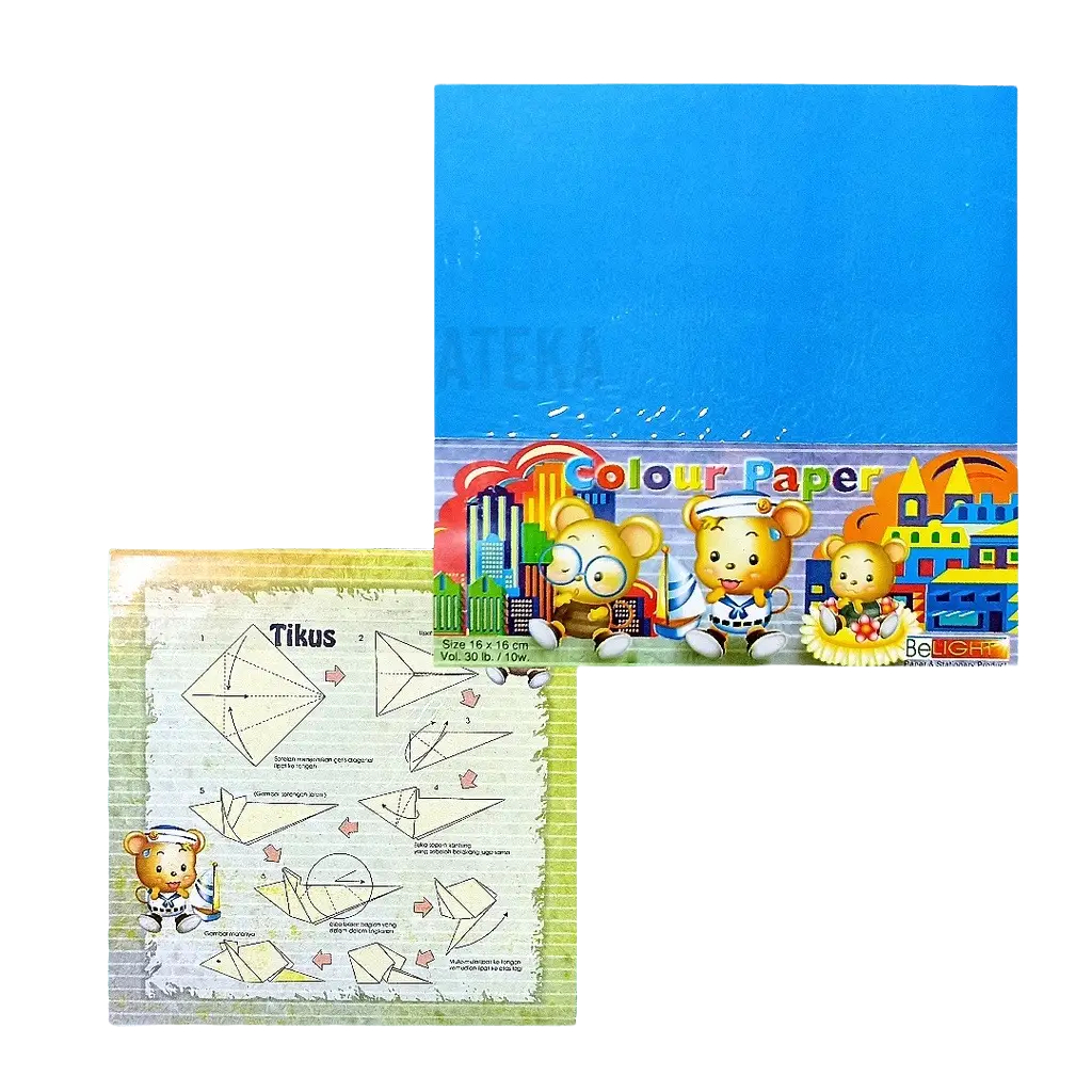 

Kertas Origami Kertas Lipat Murah Berbagai Ukuran 12 X 12 14 X 14 16 X 16 Merk Tikus