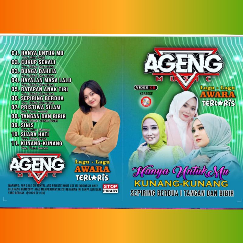 VCD AGENG MUSIC LAGU" AWARA