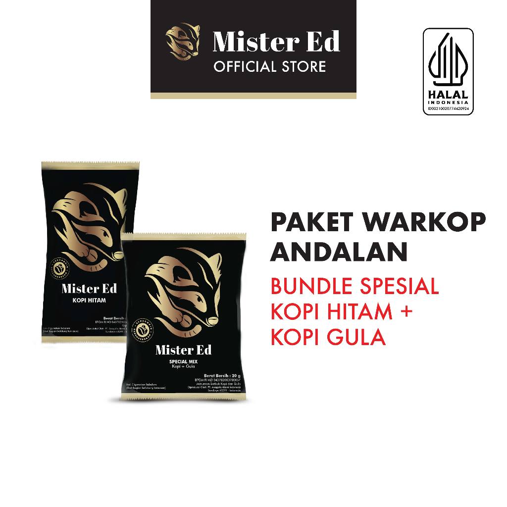 

Mister Ed Coffee Special Bundle Kopi Hitam Kopi Gula Warkop Kopi Tubruk Special Mix