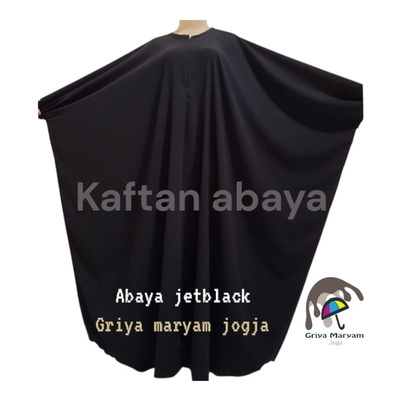 Kaftan Abaya/abaya kaftan/kaftan jetblack