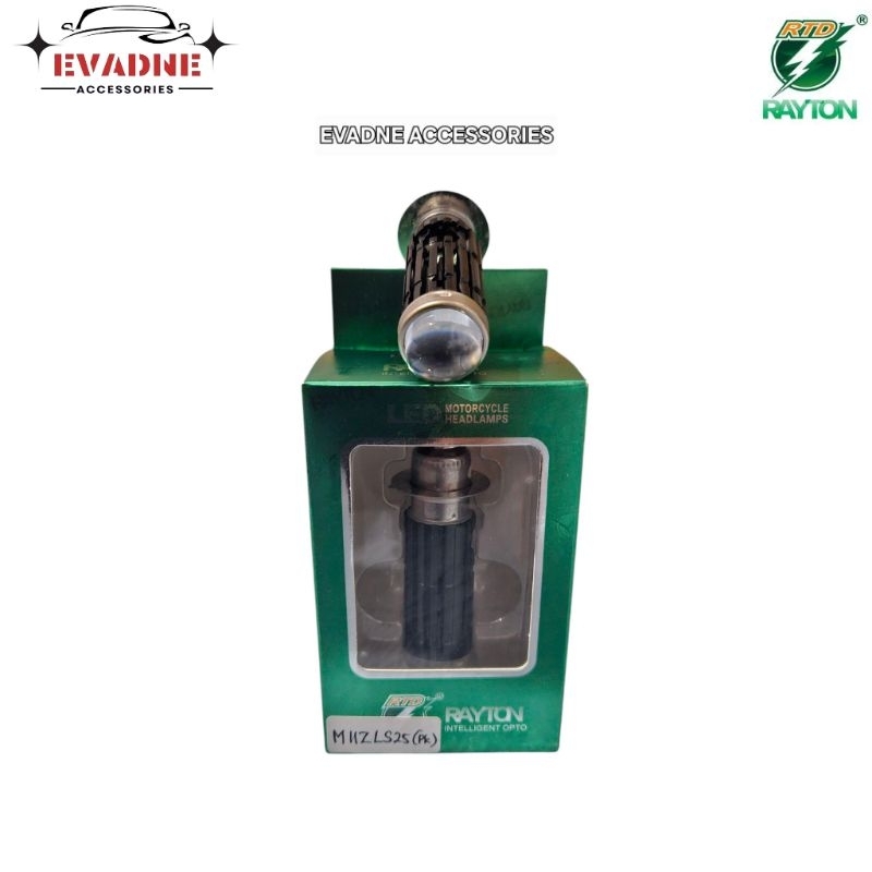 (RAYTON) - Lampu Utama H6 RTD M11Z LS25 + Kipas Pendingin Senja Blue Light LED Laser High Low Full A