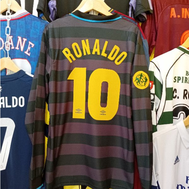 JERSEY BOLA BIG SIZE LS RETRO GO INTER 1998 1999 3RD RONALDO 10