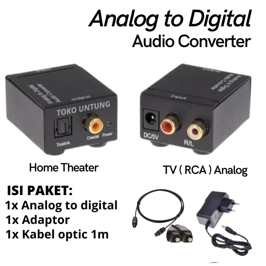 Analog to Digital Converter Audio / ADC ( Input ANALOG to Output Digital )