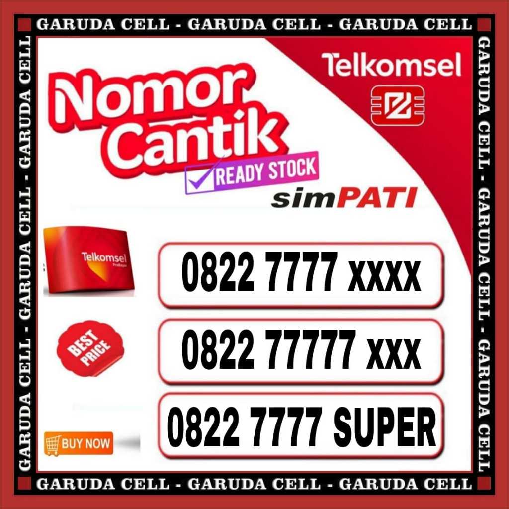 NOMOR CANTIK KARTU PERDANA SIMPATI TELKOMSEL 77777 / Nomor Cantik Telkomsel 5g