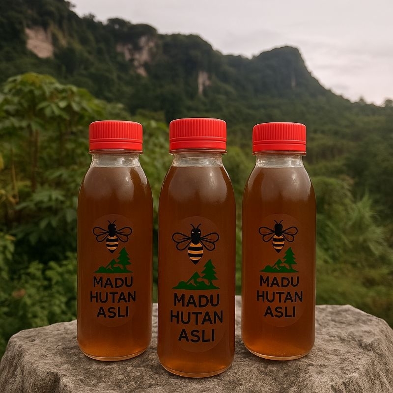 

madu lebah hutan asli 100% tanpa campuran 100ml