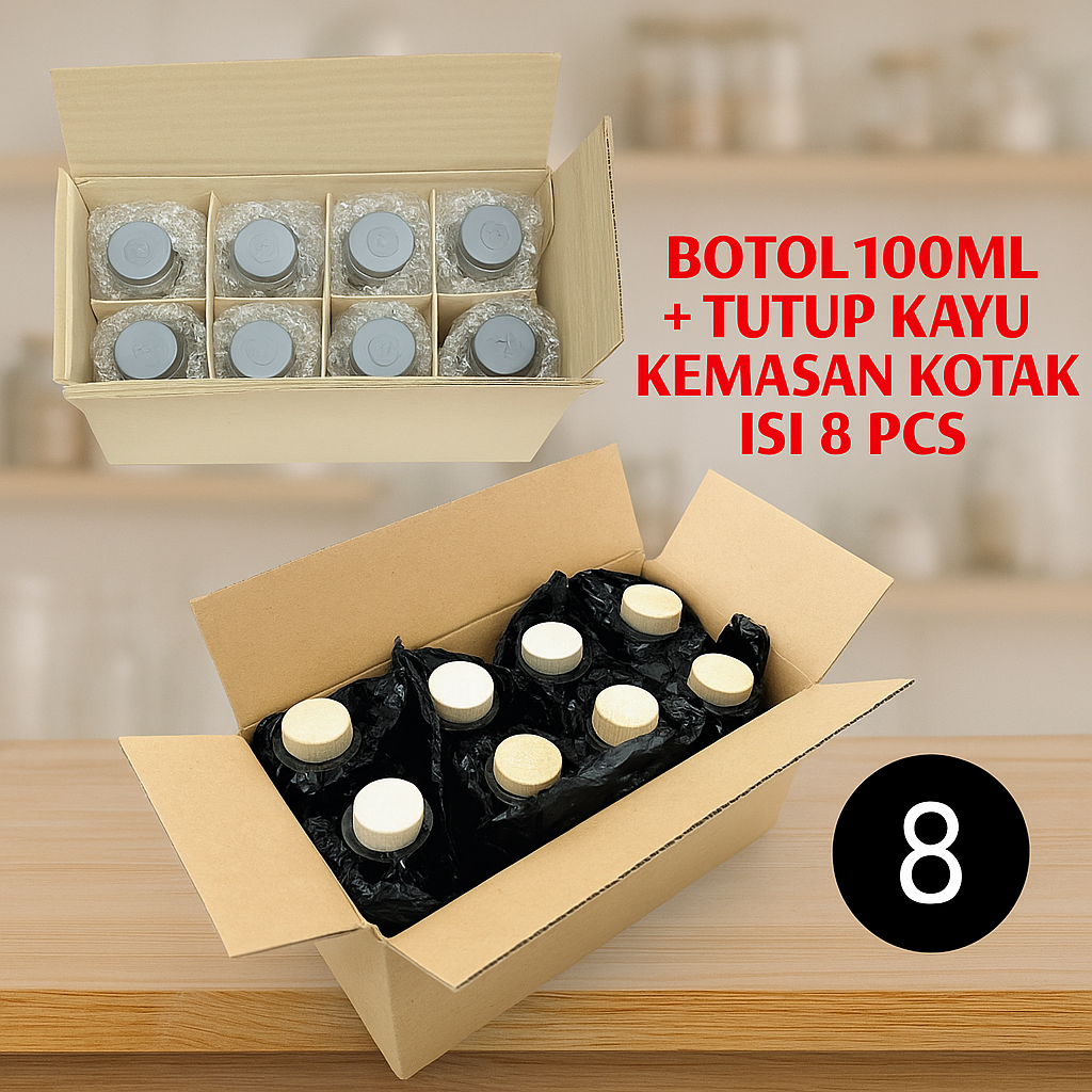 100ML BOTOL ASI KACA TUTUP KARET BPA FREE  / BOTOL ASI KACA 100ML Botol Asi Kaca Ukuran 100 ml BPA F