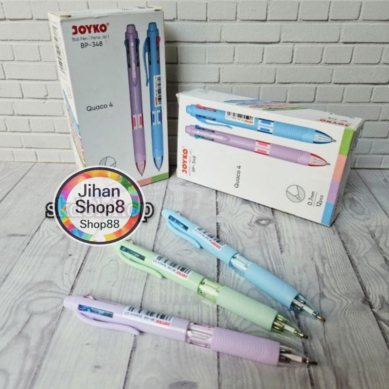 

pulpen pena 4 warna joyko BP-348 Quaco 4 0,7 mm