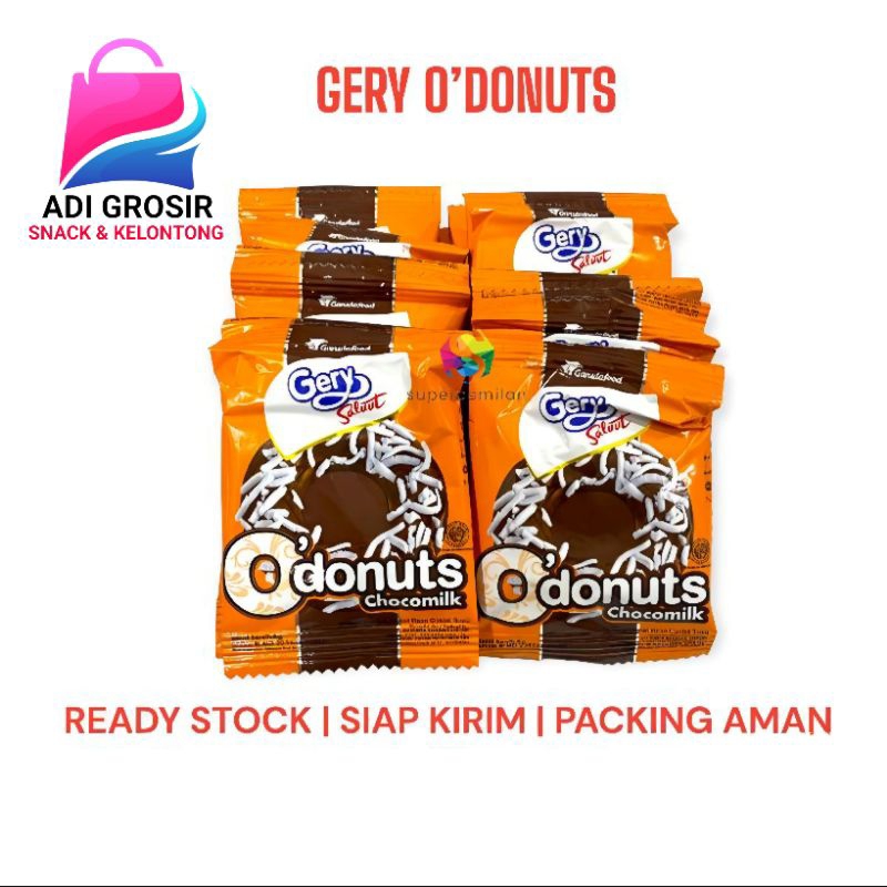 

GERY O' DONUT Biskuit Chocomilk 1 Box isi 24 pcs
