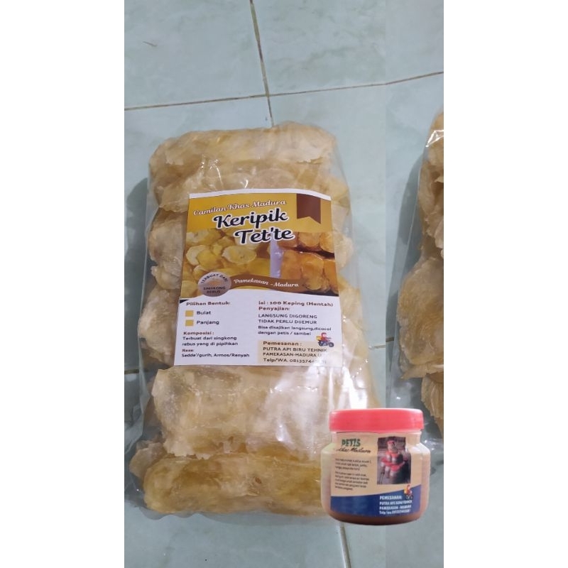 

1 Paket Keripik Tet'te dan Petis Khas Madura