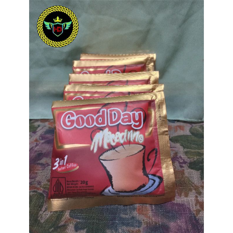

GOOD DAY MOCACINO 1 renceng isi 10 saset
