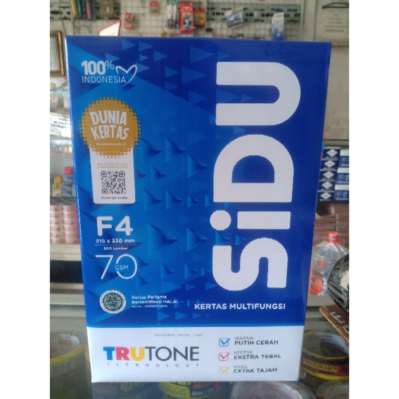 

KERTAS SIDU F4 70GR