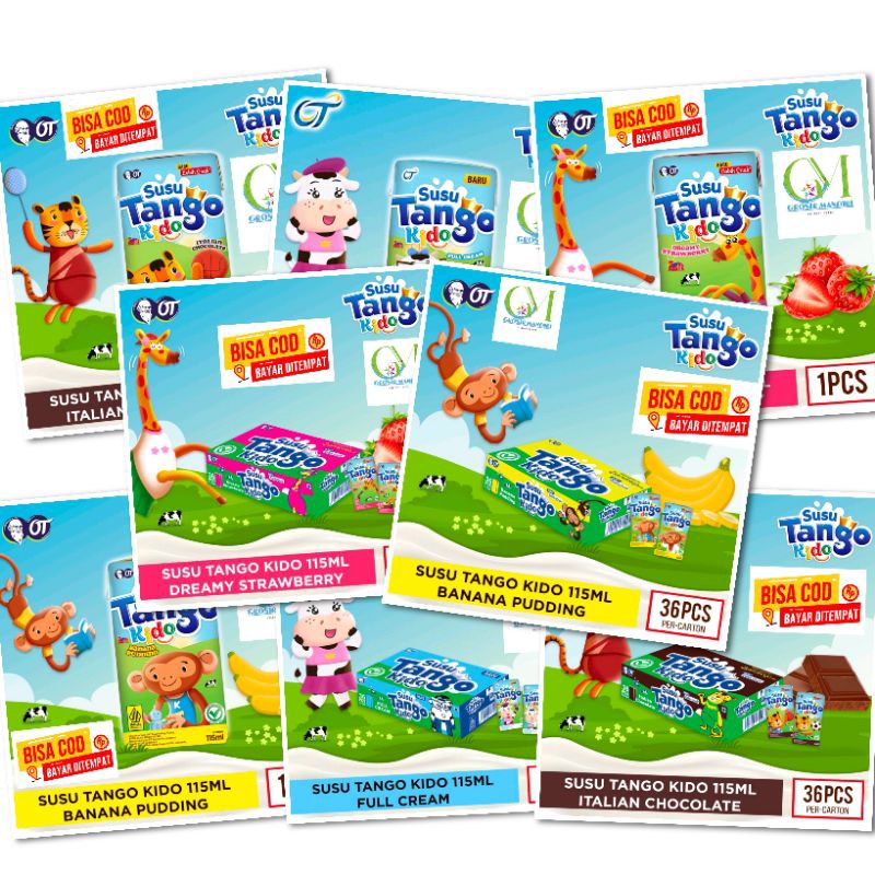 

Susu Tango Kido UHT 115ml (1 Karton 36 Pcs) – Susu Segar Praktis untuk Anak Aktif!